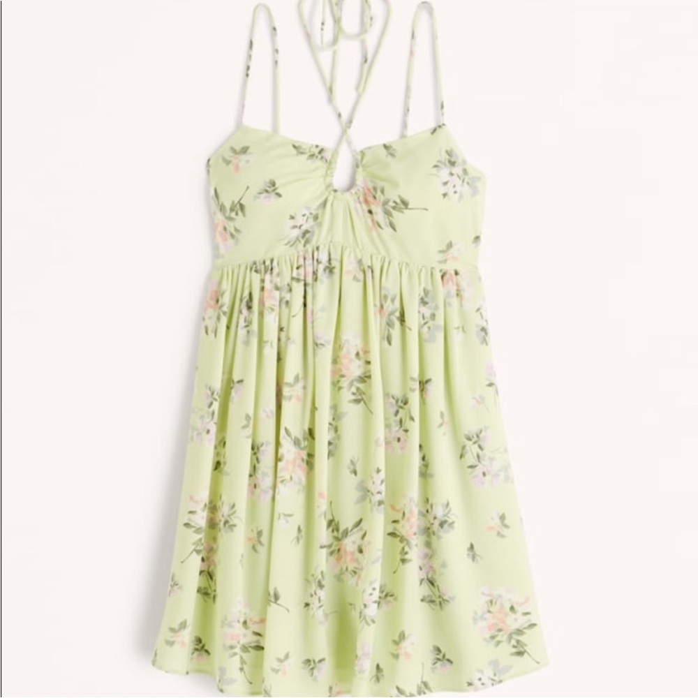 Strappy Flirty Mini Dress Abercrombie - flowy baby doll dress